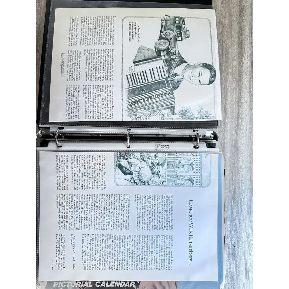 Rare Lawrence Welk & Myron Floren Memorabilia Archive Calendars Photos Programs